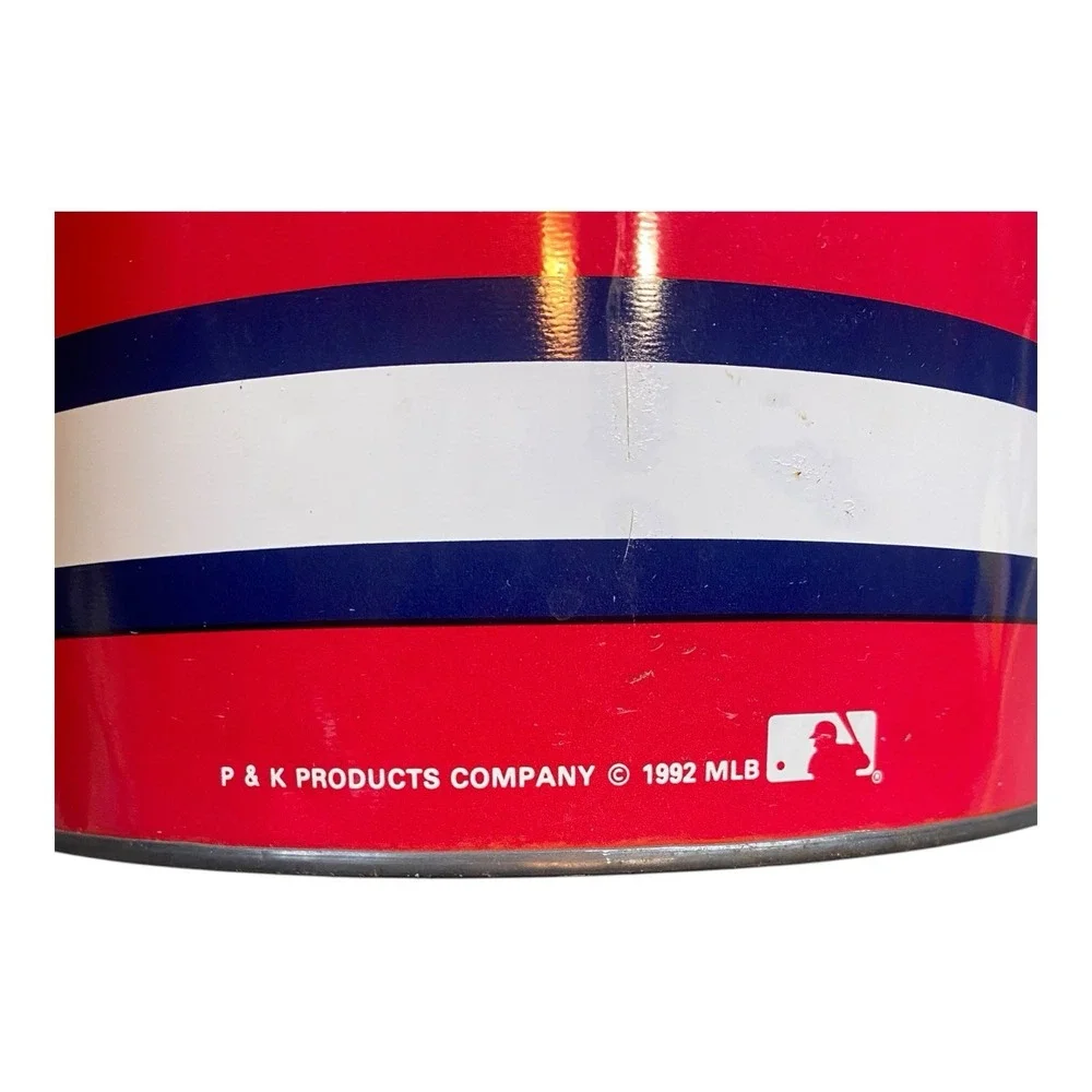 VTG 1992 Atlanta Braves Trashcan 13.5